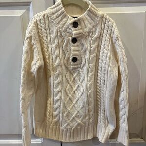 GAP Kids Cream Cable-Knit Sweater